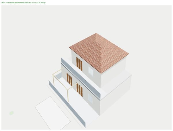 3D κατοικία με στέγη